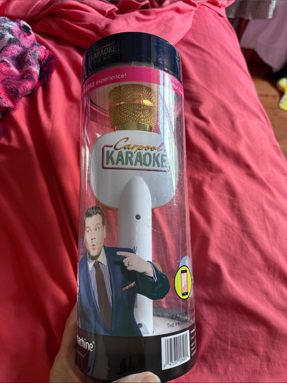 Singing Machine Wireless Karaoke Mic – White & Gold